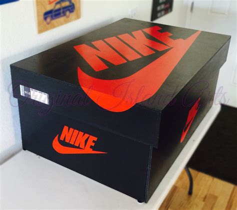 wooden nike shoe box measurements